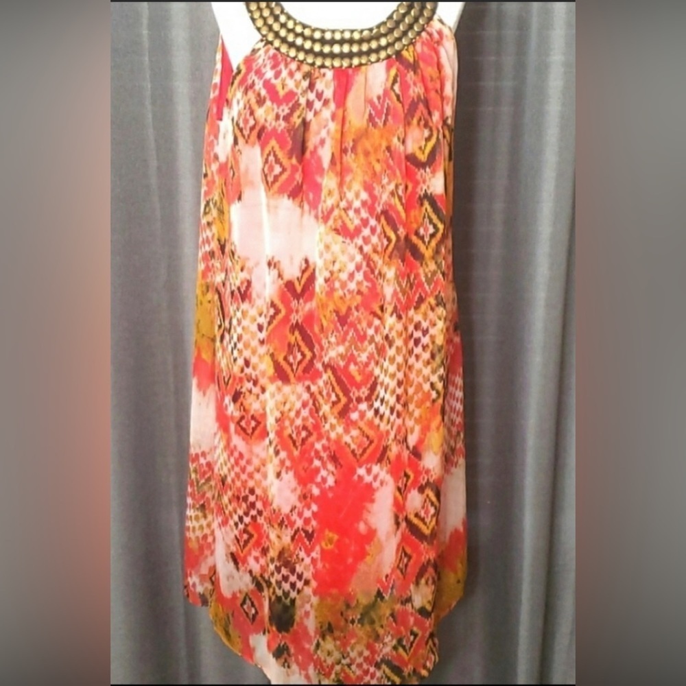 Mlle Gabrielle lined sleeveless dress size L